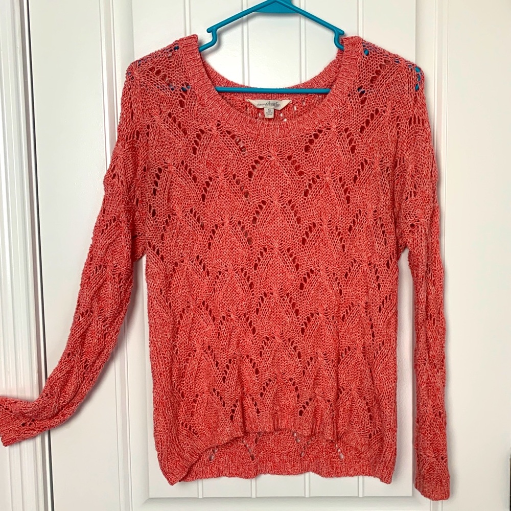 Pink knit Charming Charlie sweater
